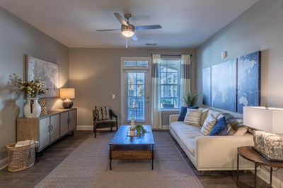 Living Room-1, 2, and 3 bedroom apartments-Argento at Riverwatch Apartments in Augusta, Georgia